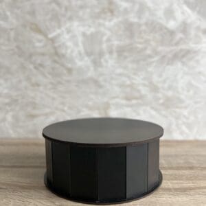 Geschenkbox rund - schwarz