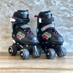 Rollschuh Gr. 29 bis 32 schwarz/farbig