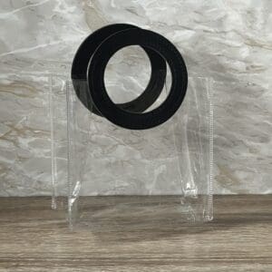 Transparente Geschenkverpackung - schwarz